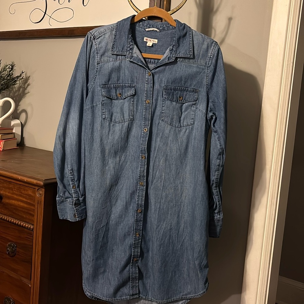 Medina Denim Shirt Dress